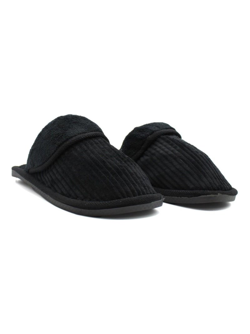 Pantofole in velluto Kebello Nero Nero - Kiabi