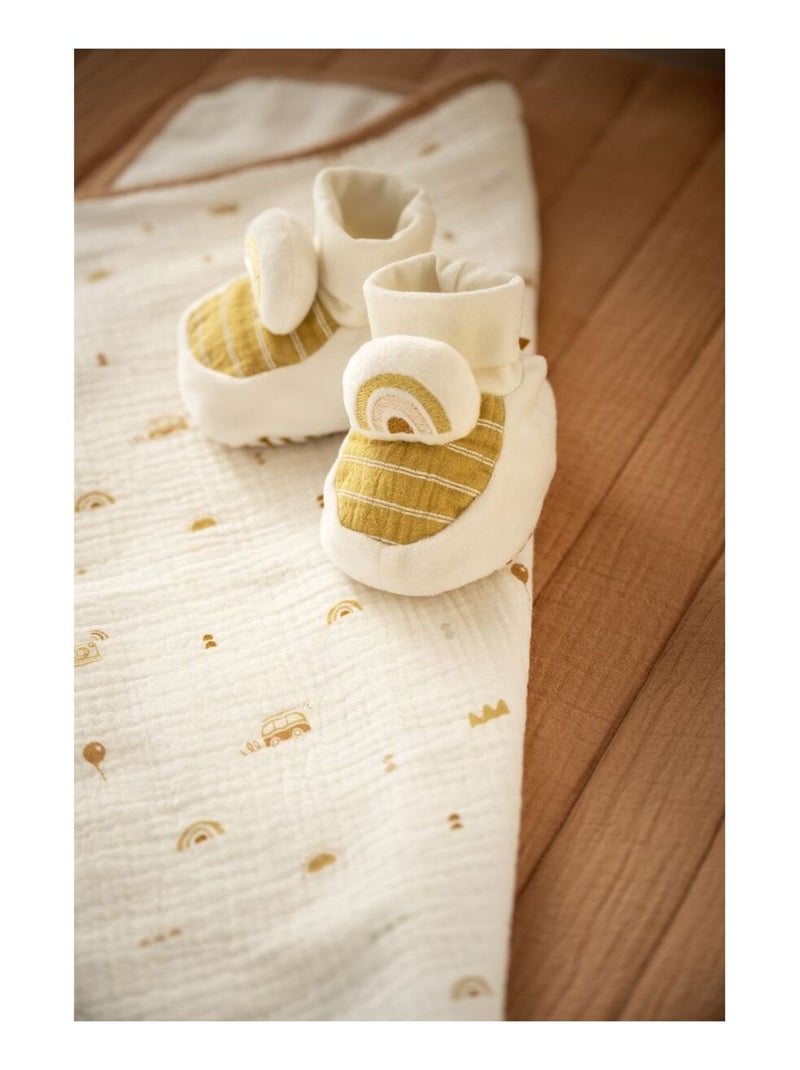 Pantofole in velluto per - SAUTHON Bianco - Kiabi