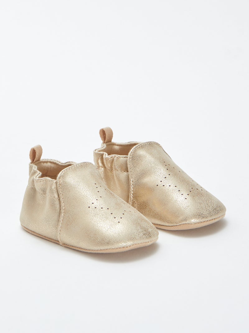 Pantofole iridate con stella BEIGE - Kiabi