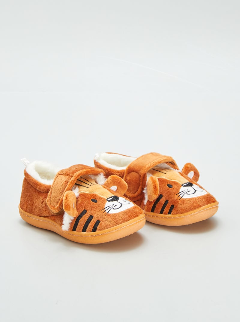 Pantofole 'leone' ARANCIONE - Kiabi