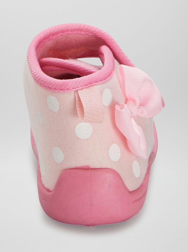 Pantofole 'Minnie' con apertura a strappo ROSA - Kiabi