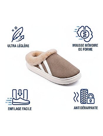 Pantofole miste invernali foderate ND10929