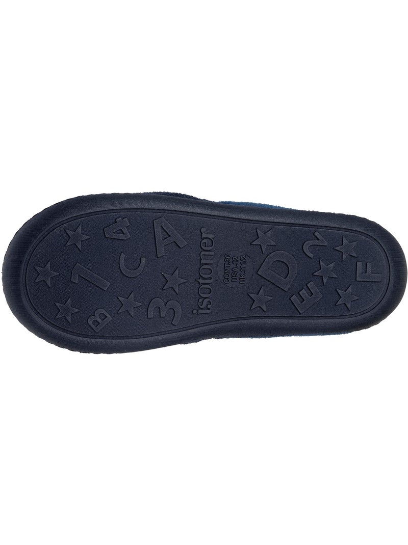 Pantofole mocassini facile da infilare, suola antiscivolo bambino isotoner Blu marino - Kiabi