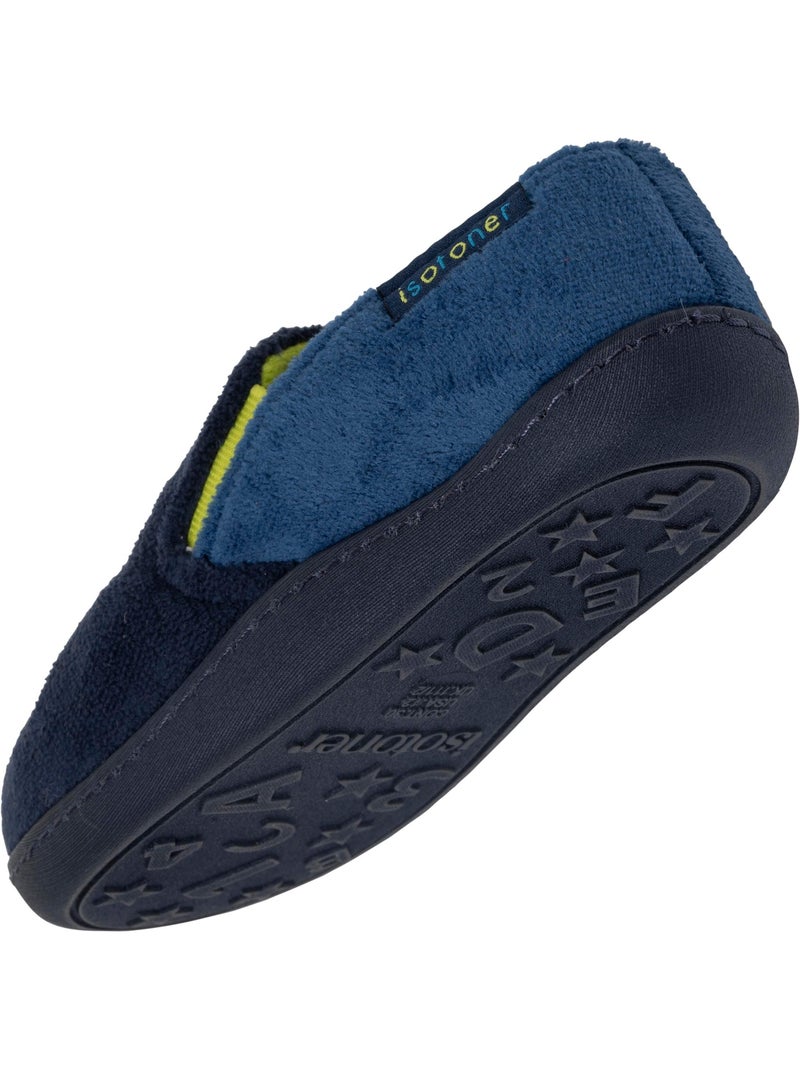 Pantofole mocassini facile da infilare, suola antiscivolo bambino isotoner Blu marino - Kiabi