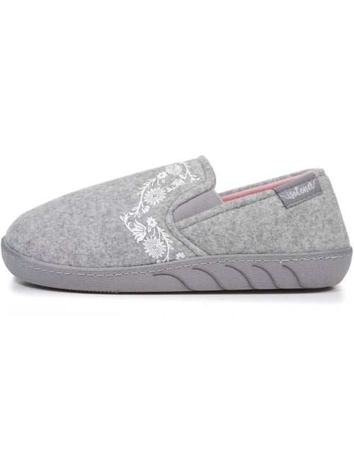 Pantofole mocassini facile da infilare, suola ergonomica e bambina - Kiabi Pantofole mocassini facile da infilare, suola ergonomica e bambina - Kiabi