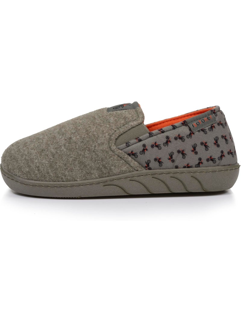 Pantofole mocassini facile da infilare, suola ergonomica e bambino Cachi - Kiabi