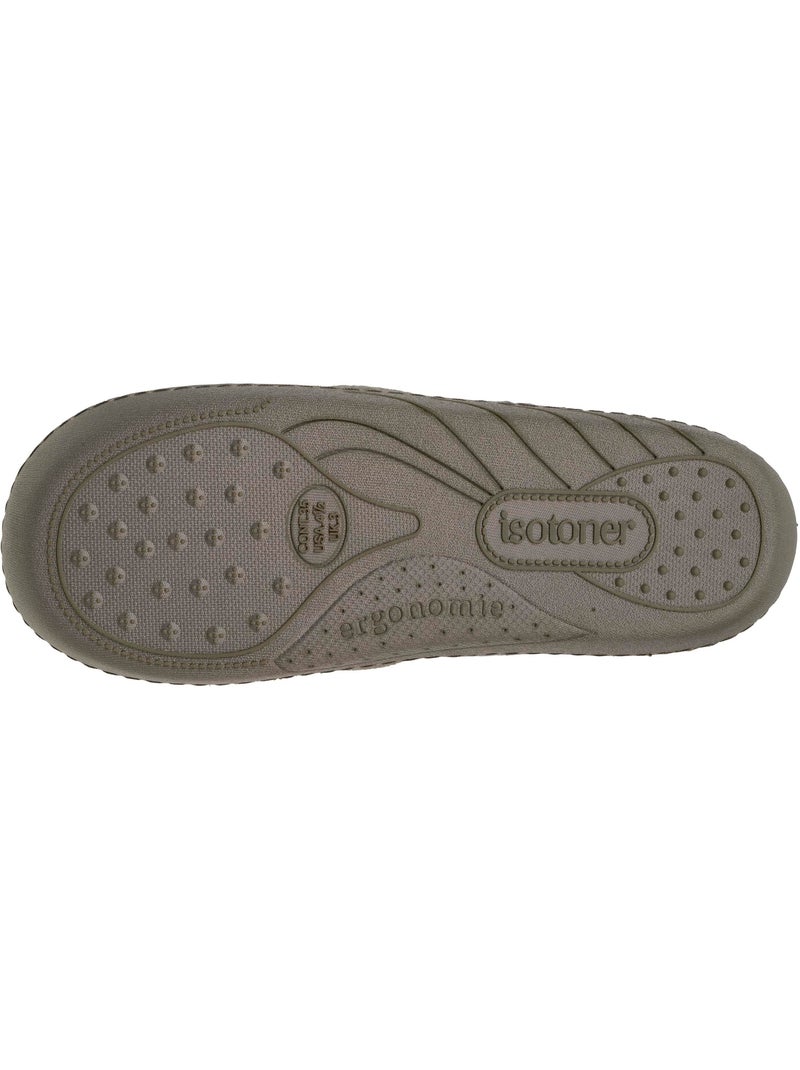 Pantofole mocassini facile da infilare, suola ergonomica e bambino Cachi - Kiabi