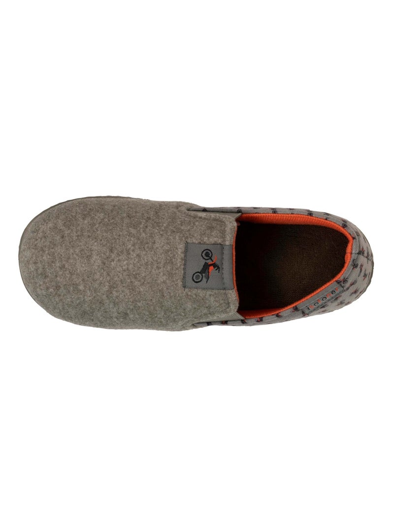 Pantofole mocassini Facile da infilare, suola ergonomica e bambino Isotoner Cachi - Kiabi