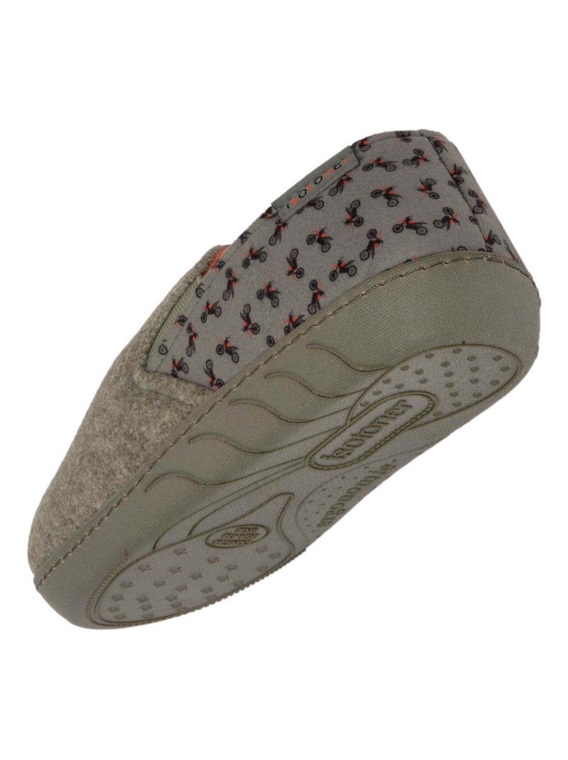 Pantofole mocassini Facile da infilare, suola ergonomica e bambino Isotoner Cachi - Kiabi
