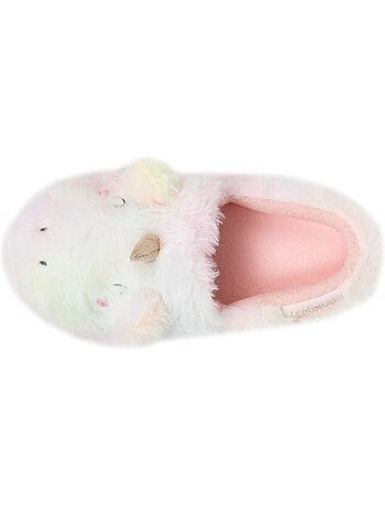 Pantofole mocassini imitazione di pelliccia, suola bambina isotoner