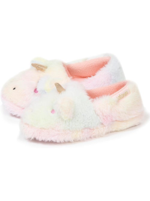 Pantofole mocassini imitazione di pelliccia, suola bambina isotoner - Kiabi
