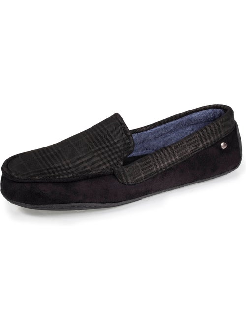 Pantofole mocassini in pelle scamosciata, suola in gomma uomo isotoner - Kiabi Pantofole mocassini in pelle scamosciata, suola in gomma uomo isotoner - Kiabi