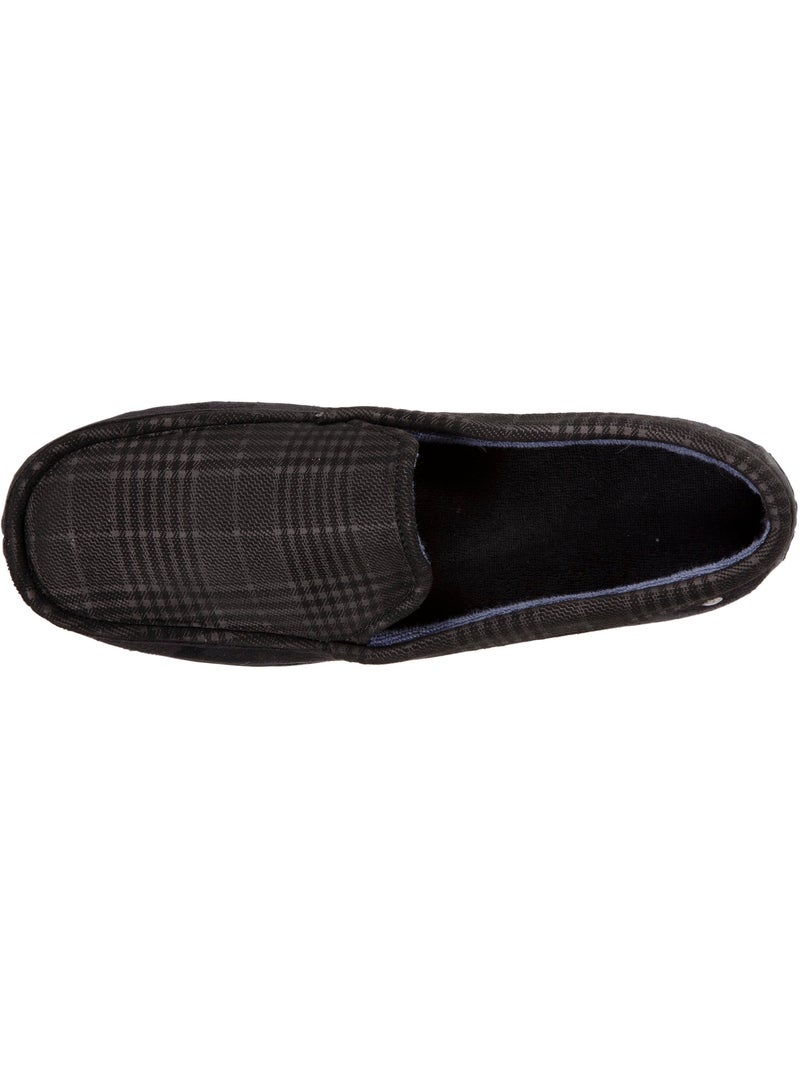 Pantofole mocassini in pelle scamosciata, suola in gomma uomo isotoner Nero Marrone - Kiabi