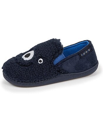 Pantofole mocassini in sherpa, suola antiscivolo bambino isotoner