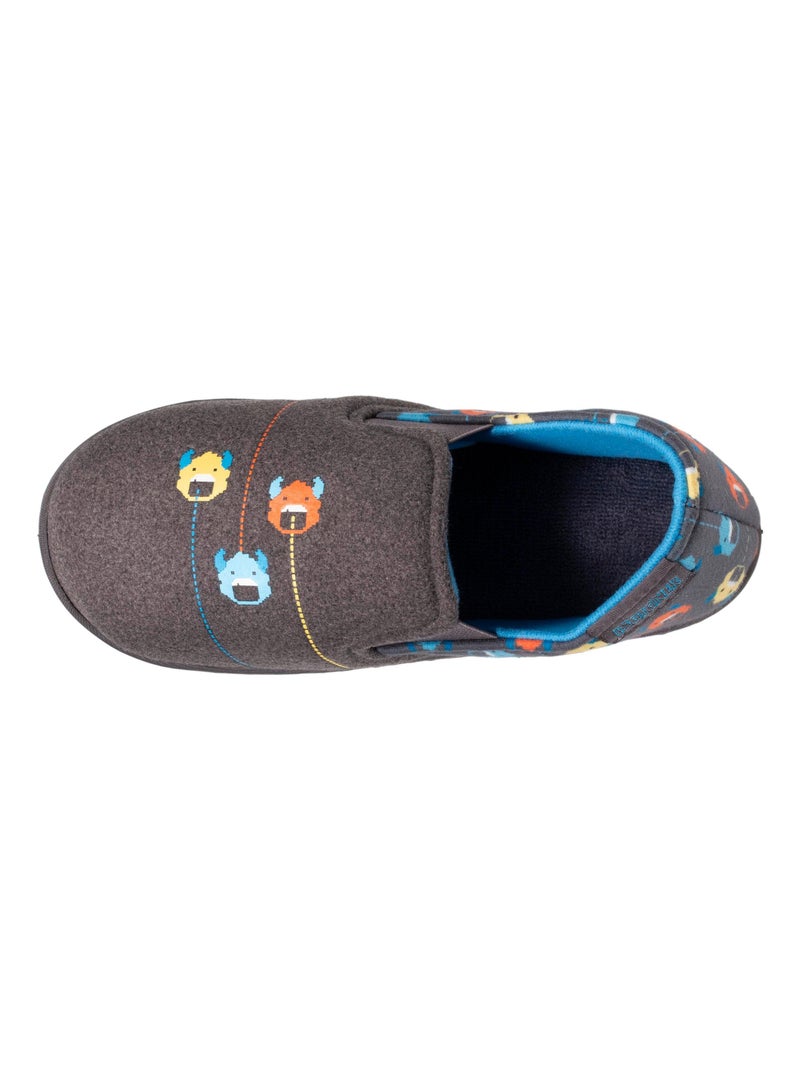 Pantofole mocassini leggero e confortevole, facile da bambino Isotoner Grigio melangiato - Kiabi