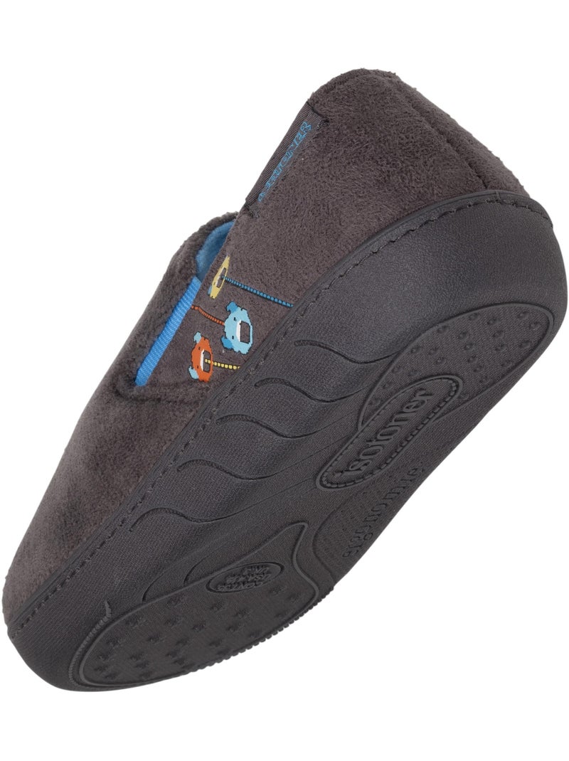 Pantofole mocassini leggero e confortevole, facile da bambino isotoner Grigio melangiato - Kiabi