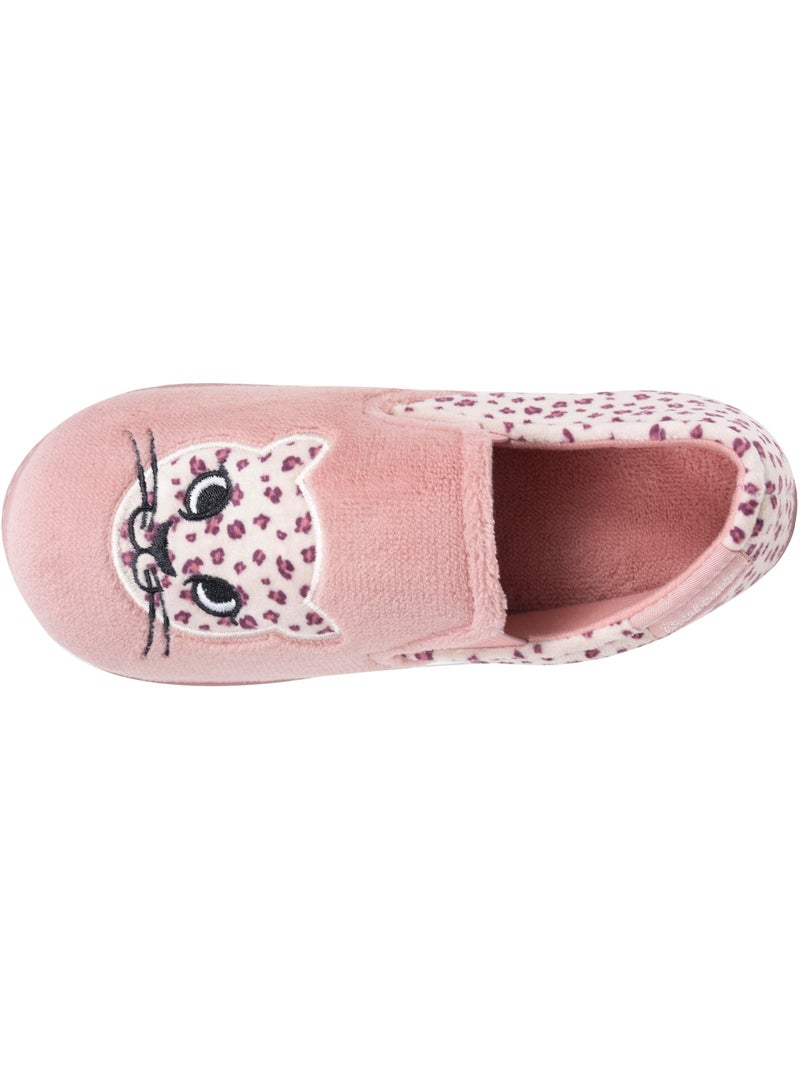 Pantofole mocassini microfibra, sostegno morbido, facile da bambina Isotoner Rosa chiaro - Kiabi