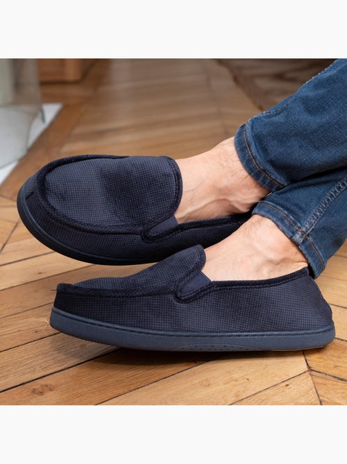 Pantofole mocassini Morbidissimo velluto uomo Isotoner - Kiabi