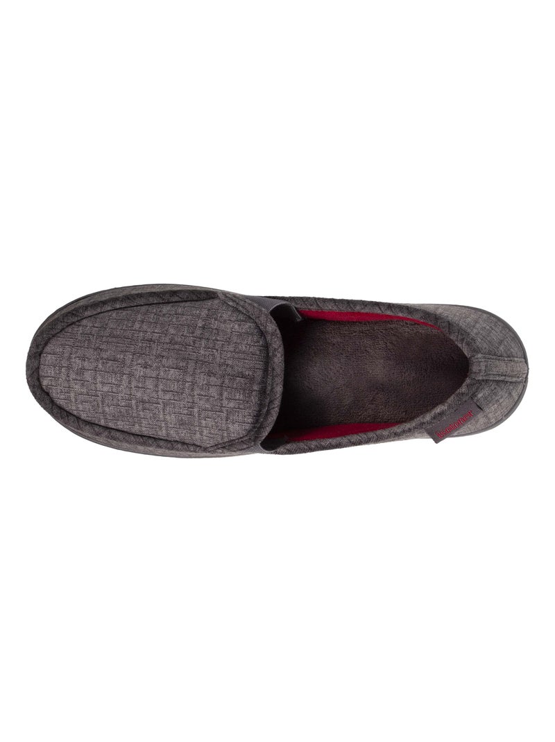 Pantofole mocassini Morbidissimo velluto uomo Isotoner Grigio - Kiabi