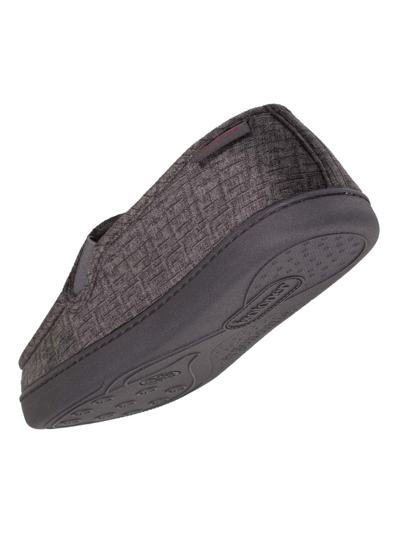 Pantofole mocassini Morbidissimo velluto uomo Isotoner Grigio - Kiabi