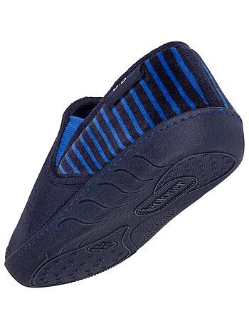 Pantofole mocassini pelle scamosciata ultramorbida, suola bambino Isotoner