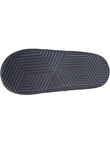 Pantofole mocassini pile melange con suola Bloup Extra bambino Isotoner