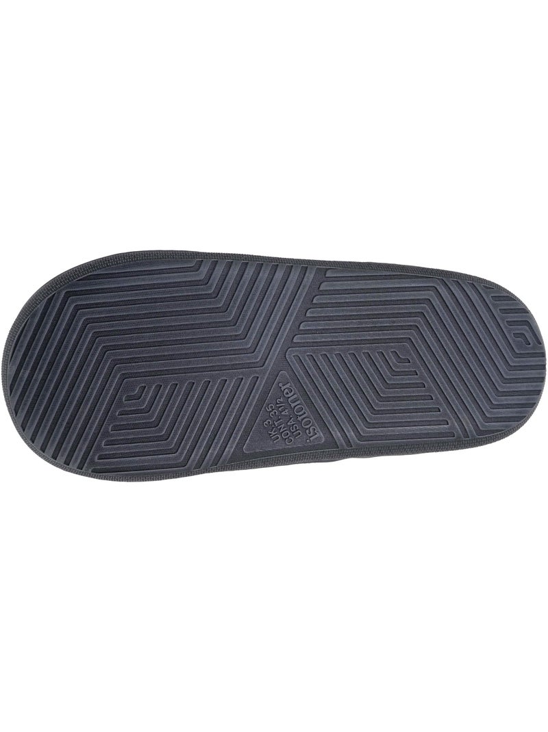 Pantofole mocassini pile melange con suola Bloup Extra bambino Isotoner Grigio melangiato - Kiabi