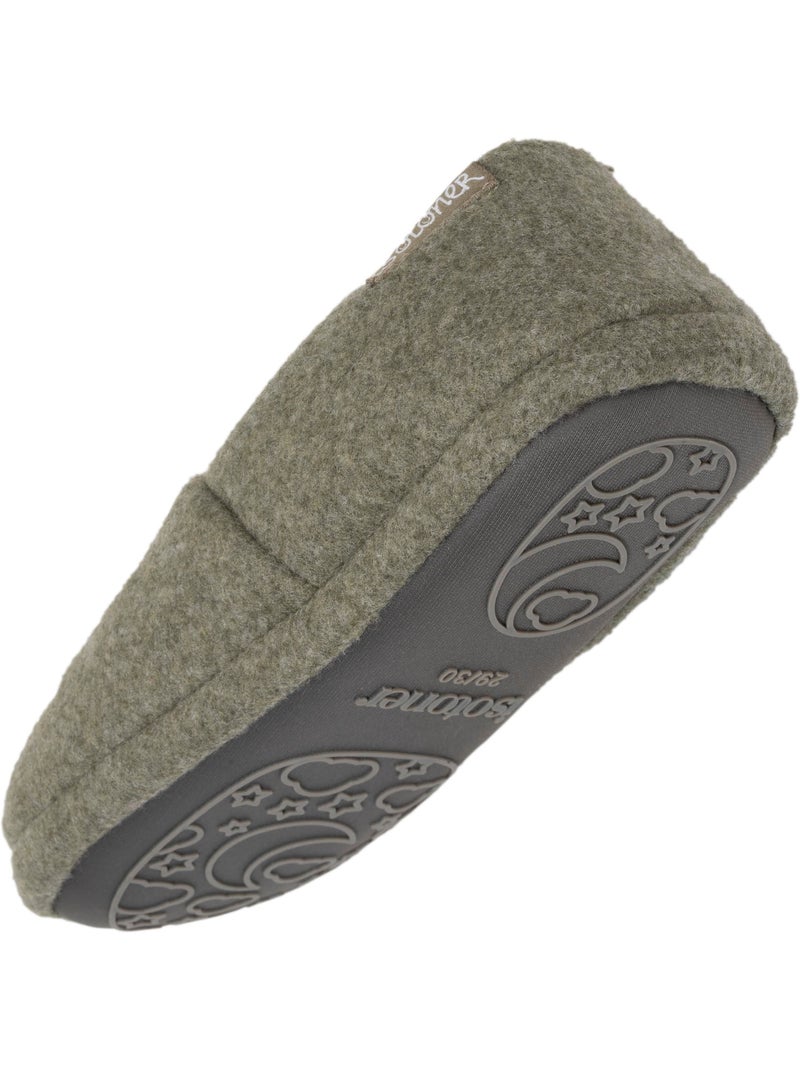 Pantofole mocassini pile, suola in gomma antiscivolo bambino isotoner Cachi - Kiabi