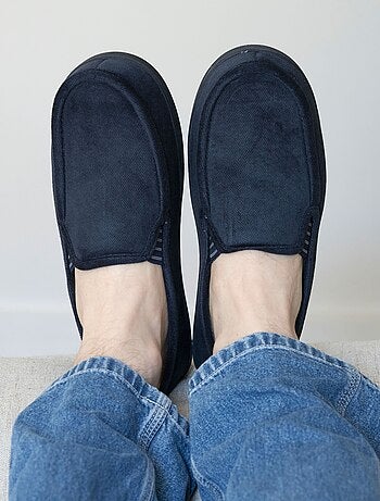 Pantofole mocassini soletta in memory foam uomo Isotoner