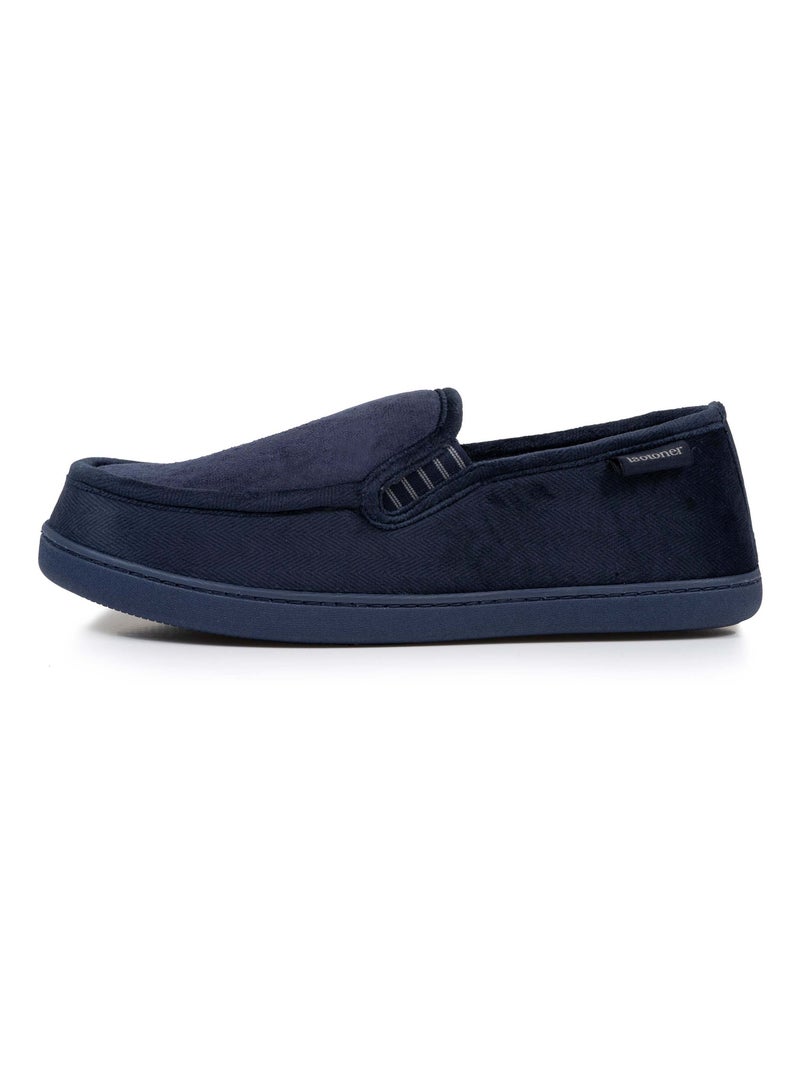 Pantofole mocassini soletta in memory foam uomo Isotoner Blu marino - Kiabi