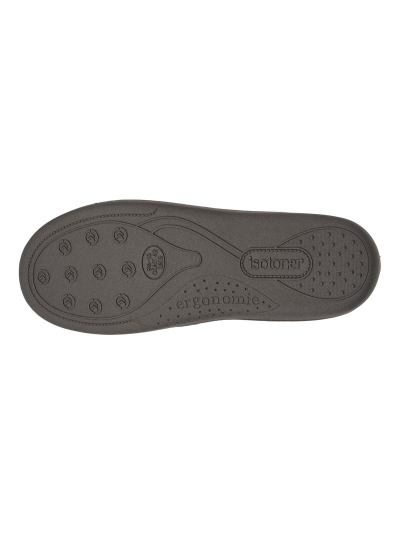 Pantofole mocassini soletta in memory foam uomo Isotoner Grigio - Kiabi