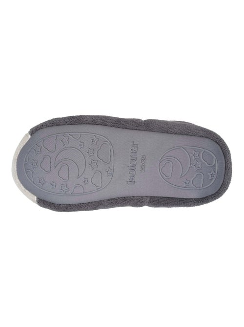 Pantofole mocassini suola in gomma microspugna e unisex bambino Isotoner - Kiabi