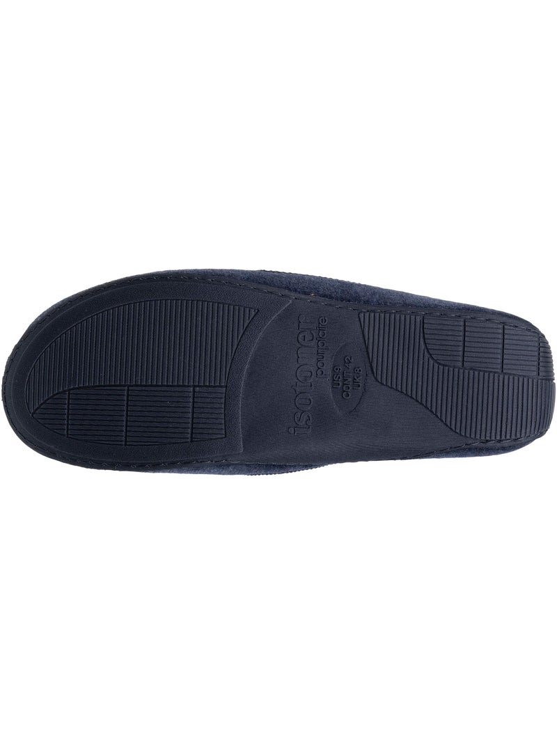 Pantofole mocassini suola in gomma ultra confortevole e uomo Isotoner Blu marino - Kiabi