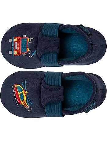 Pantofole mocassini suola scamosciata e antiscivolo bambino isotoner