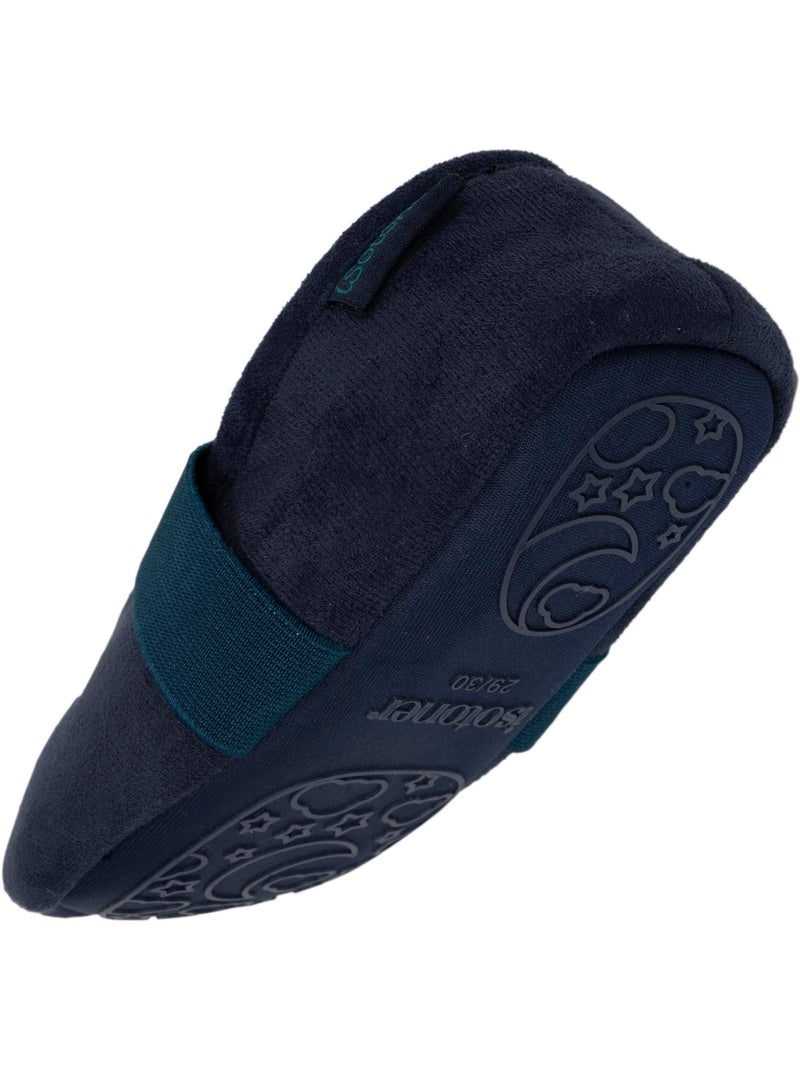Pantofole mocassini suola scamosciata e antiscivolo bambino isotoner Blu marino - Kiabi