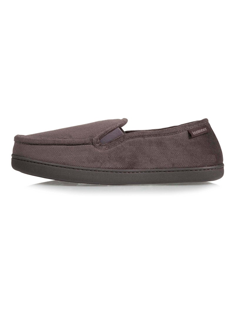 Pantofole mocassini supporto per l'arco plantare uomo Isotoner Grigio - Kiabi