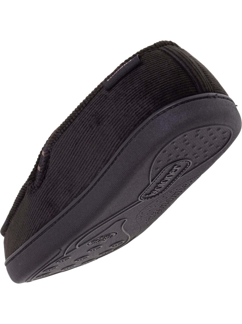 Pantofole mocassini tomaia in velluto e suola confortevole uomo Isotoner Nero - Kiabi