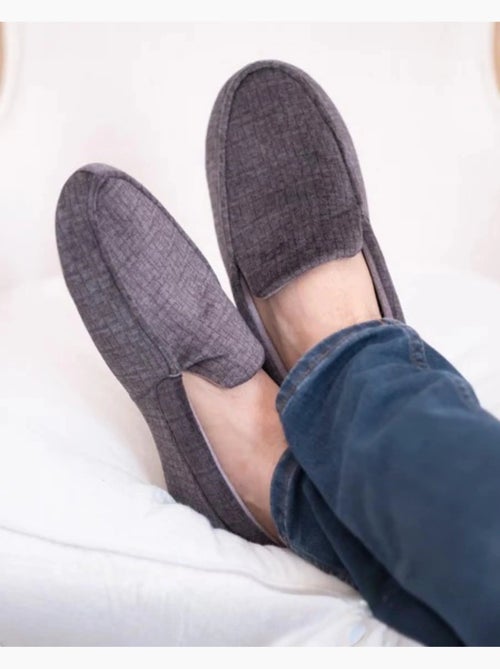Pantofole mocassini ultracomodo e leggero, in cotone uomo - Kiabi Pantofole mocassini ultracomodo e leggero, in cotone uomo - Kiabi
