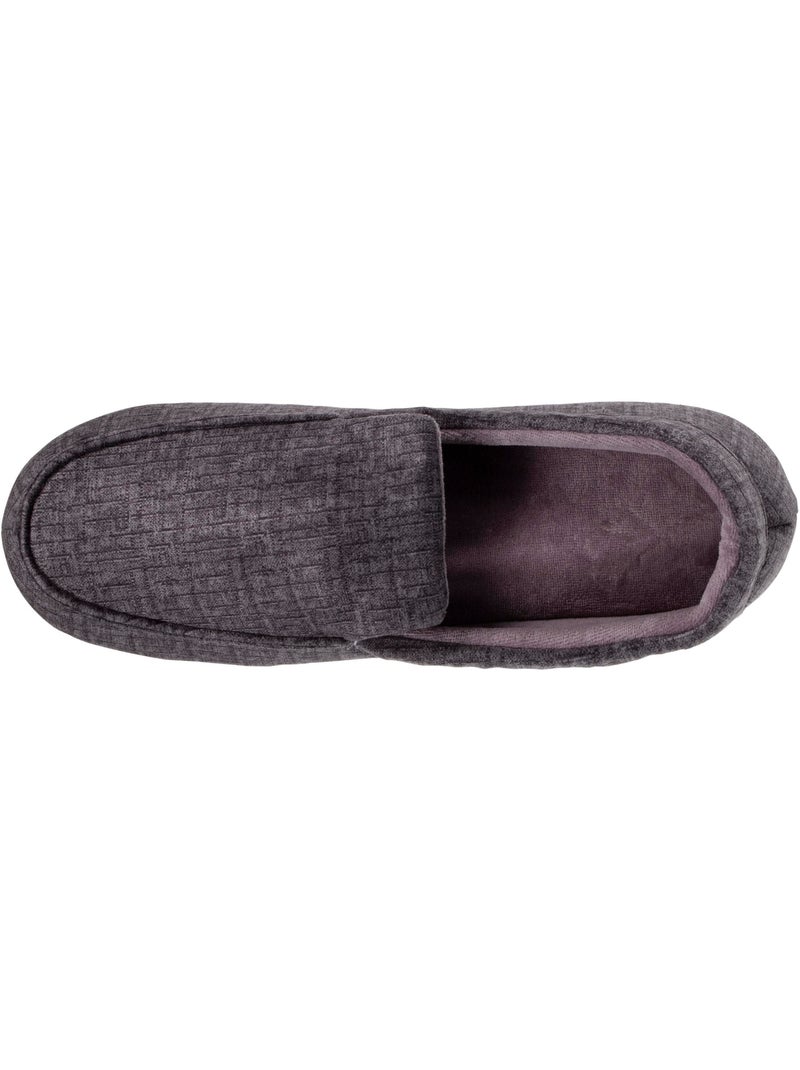 Pantofole mocassini ultracomodo e leggero, in cotone uomo Grigio antracite - Kiabi
