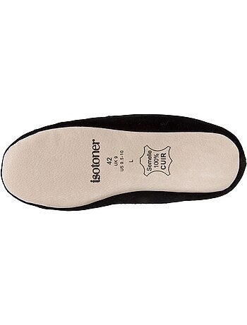 Pantofole mocassini ultracomodo e leggero, in cotone uomo isotoner