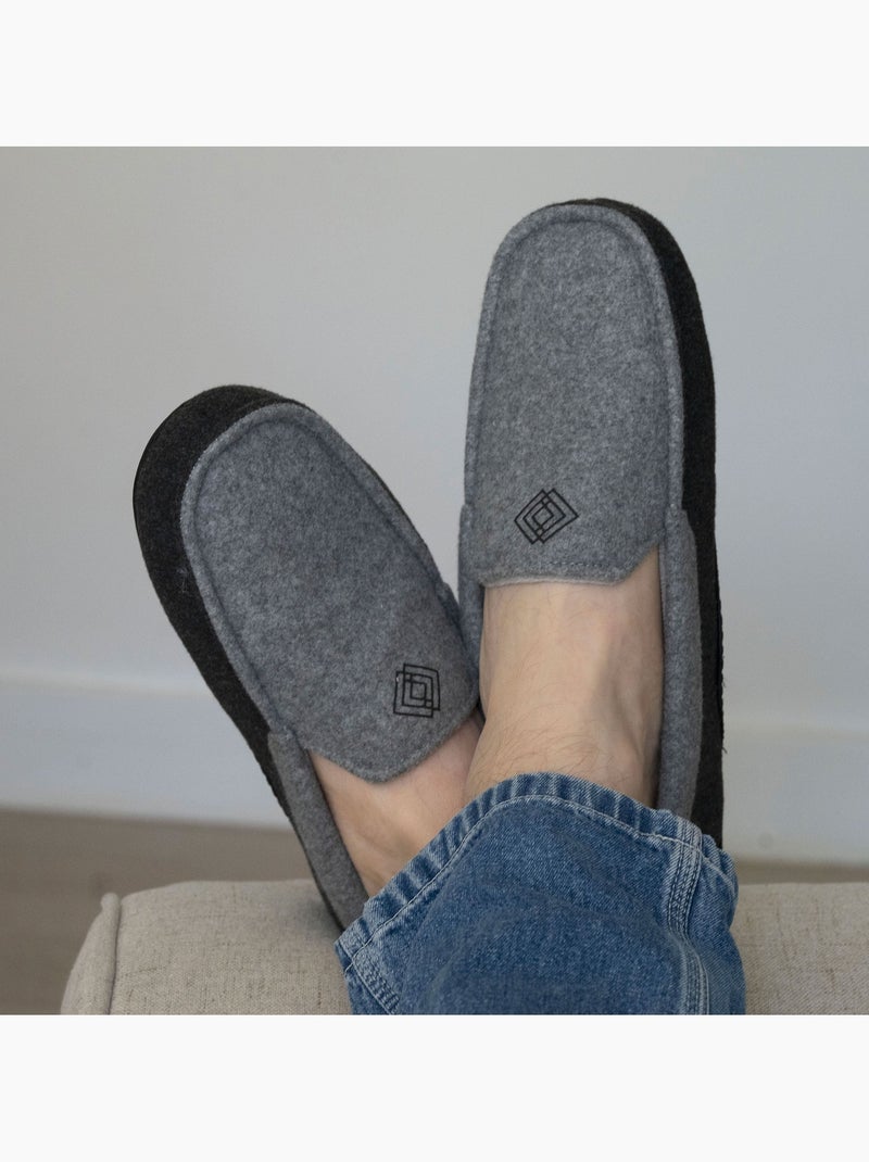 Pantofole mocassini ultracomodo e leggero uomo isotoner Grigio grigio - Kiabi