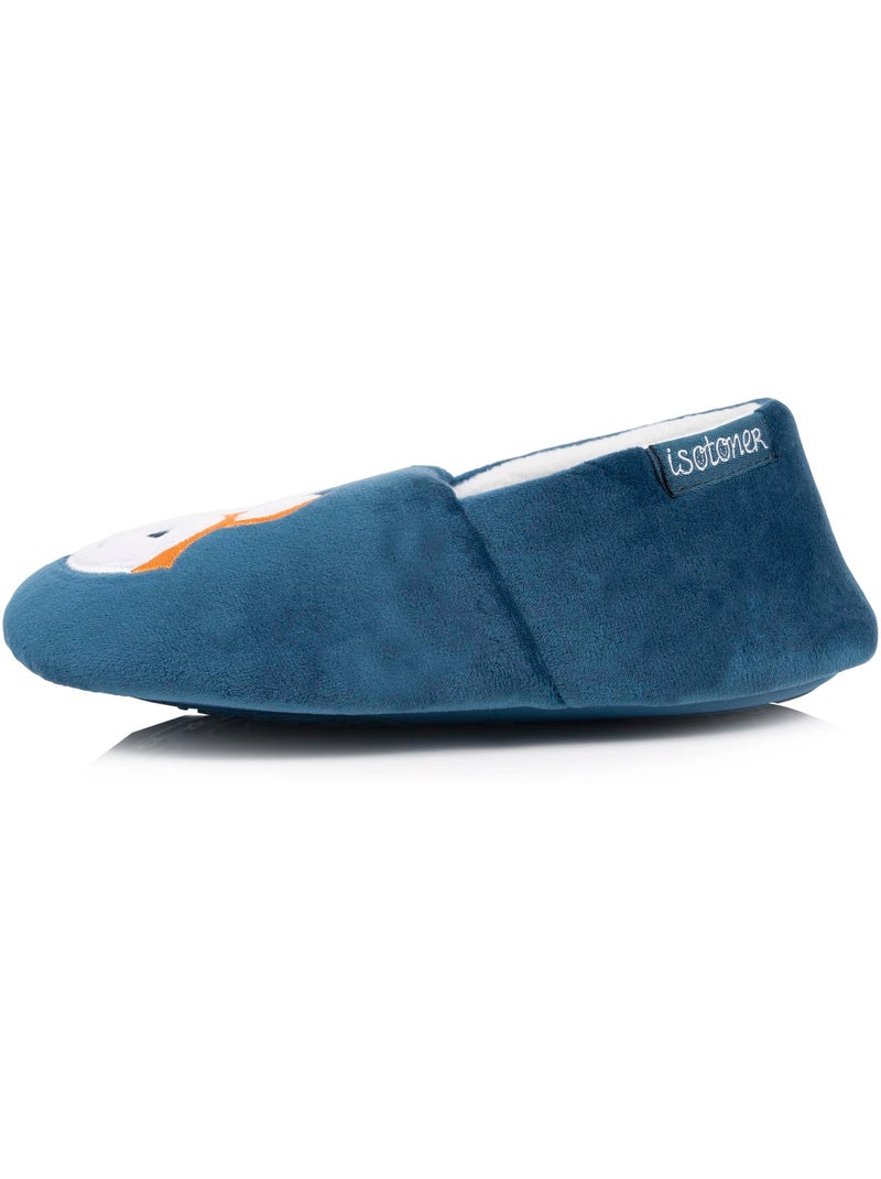 Pantofole mocassini  unisex bambino isotoner Blu pavone - Kiabi