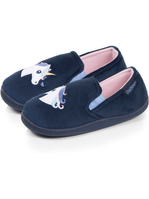 Pantofole mocassini velluto, sostegno morbido, facile da bambina Isotoner - Kiabi