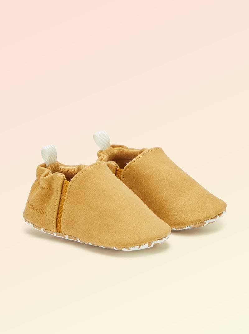 Pantofole morbide con elastici motricità 1 - Kitchoun Giallo - Kiabi