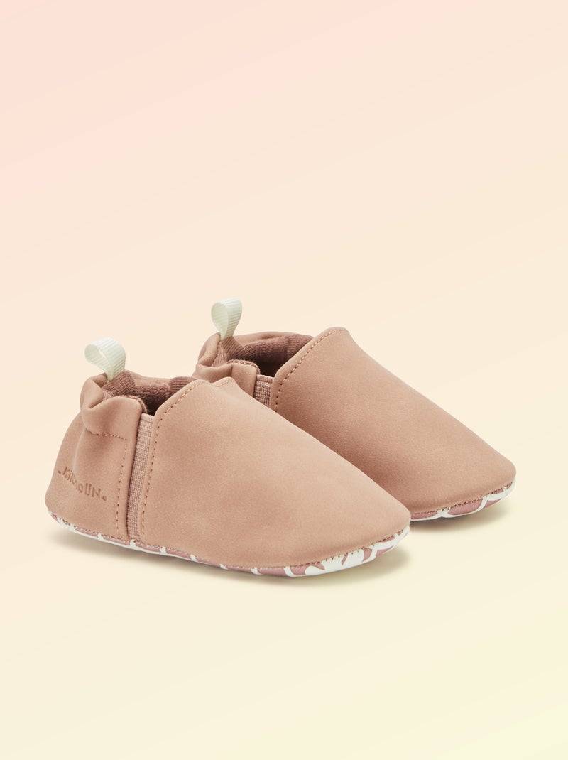 Pantofole morbide con elastici motricità 1 - Kitchoun Rosa - Kiabi