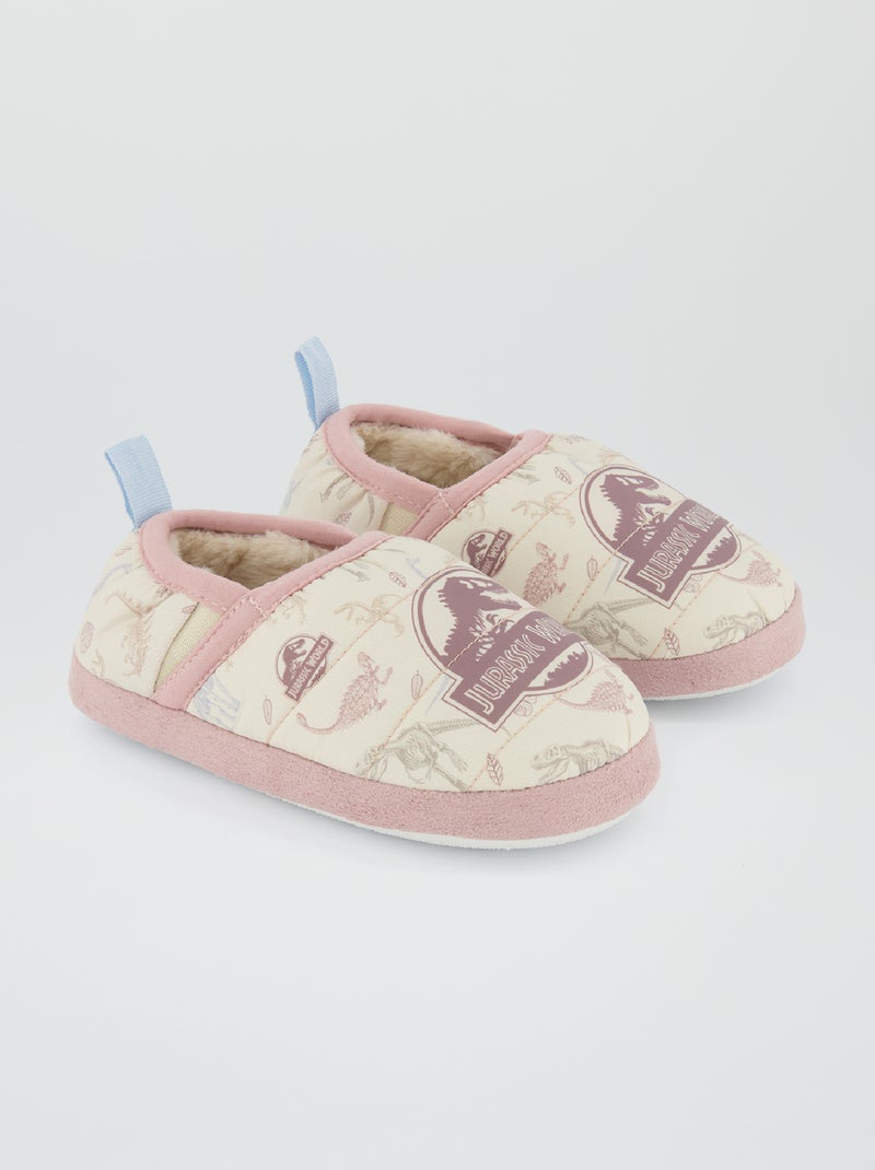 Pantofole morbide 'Jurassic World' BIANCO - Kiabi