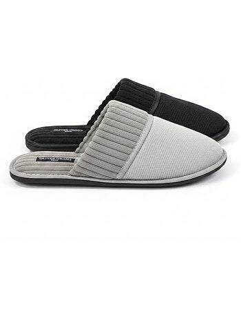 Pantofole Mule Uomo Costellate OLIVER GRANT PARIS Confezione da 2 Paia