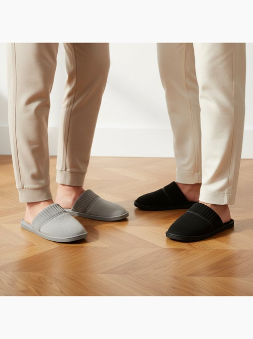 Pantofole Mule Uomo Costellate OLIVER GRANT PARIS Confezione da 2 Paia - Kiabi