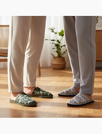 Pantofole Mule Uomo Imbottite Logo Omini KAPPA Confezione 2 Paia