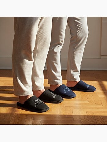 Pantofole Mule Uomo Imbottite Logo Omini KAPPA Confezione 2 Paia